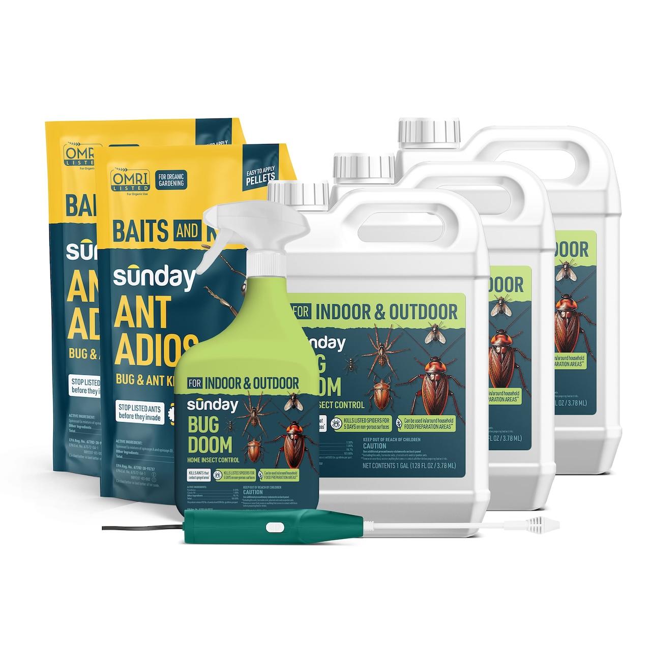 A group of Sunday pest control products